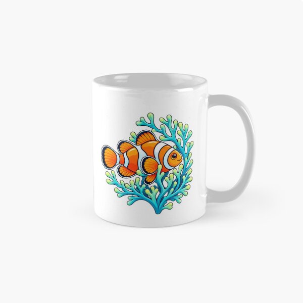Item preview, Clownfish & Turquoise Coral Reef designed and sold by Myra365Art.