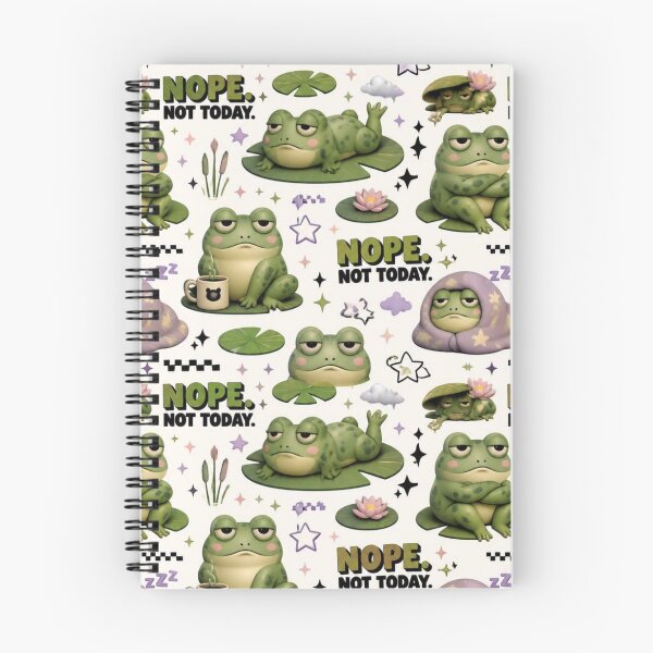Item preview, Nope Not Today Funny Grumpy Frog Introvert Humor designed and sold by mo-carnival.