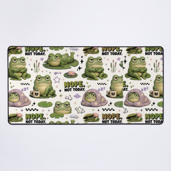 Item preview, Nope Not Today Funny Grumpy Frog Introvert Humor designed and sold by mo-carnival.