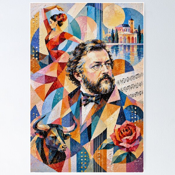Item preview, Georges Bizet Painting – The Composer of Carmen Opera designed and sold by GalleryKauffeld.
