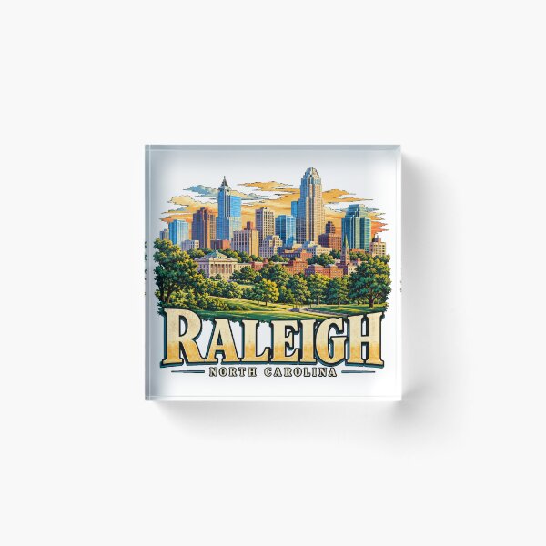Item preview, Vintage Raleigh North Carolina Travel Souvenir Landmark Gift designed and sold by MichaeIRellov.