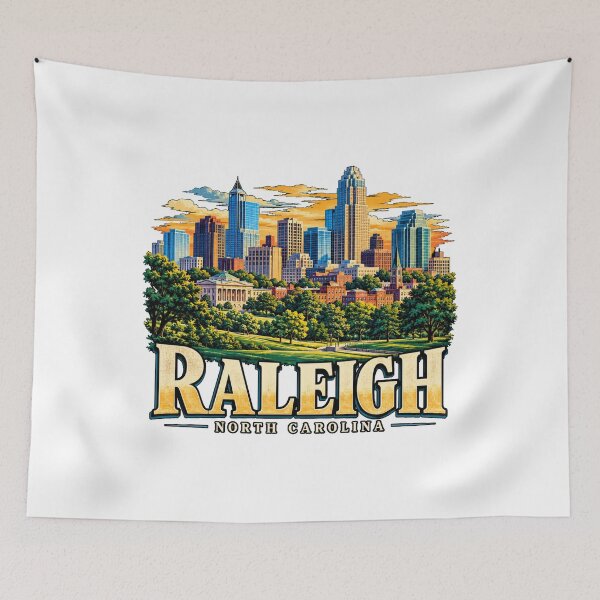 Item preview, Vintage Raleigh North Carolina Travel Souvenir Landmark Gift designed and sold by MichaeIRellov.