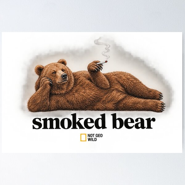 Item preview, Smoked bear designed and sold by cocaynecowboy.