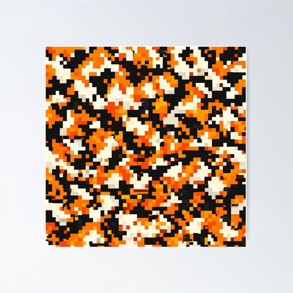 Item preview, Calico Cat Pixel Art Fur Pattern designed and sold by NaturePixel.