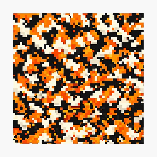 Item preview, Calico Cat Pixel Art Fur Pattern designed and sold by NaturePixel.