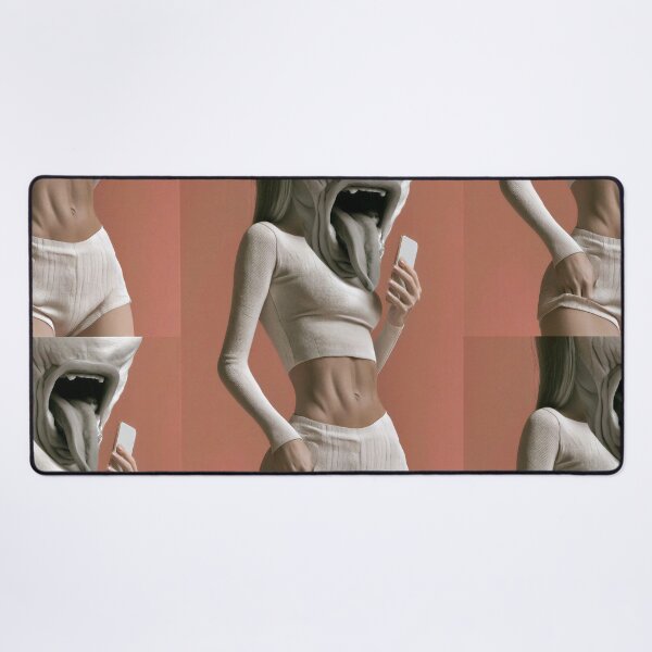 Item preview, Surreal Woman Distorted Face Portrait designed and sold by Mr Ai Shop.