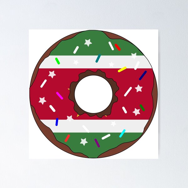 Item preview, Suriname Flag Donut – Colorful Sprinkles Country Pride designed and sold by TheIconSmith.