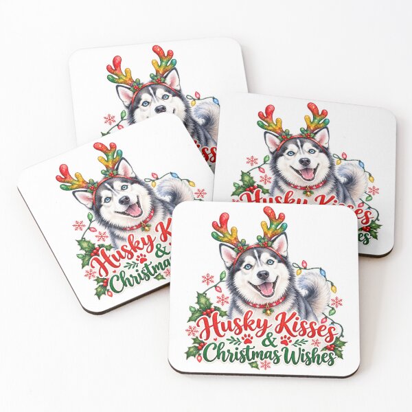 Item preview, Christmas Husky designed and sold by MoonMonkeyNbear.