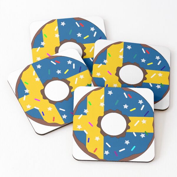 Item preview, Sweden Flag Donut – Colorful Sprinkles Country Pride designed and sold by TheIconSmith.