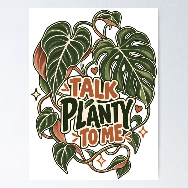 Item preview, Talk Planty To Me Minimalist Botanical designed and sold by Win Hardy.
