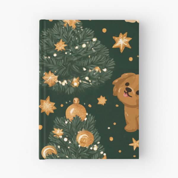 Item preview, Cute Cavalier Puppy Christmas Tree Pattern designed and sold by NicolasGlowArt.