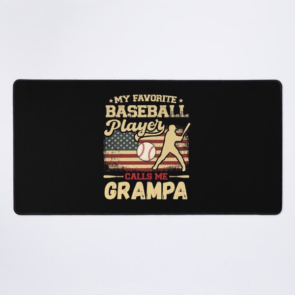 Item preview, My Favorite Baseball Player Calls Me Grampa USA Flag designed and sold by MarshallCrews.
