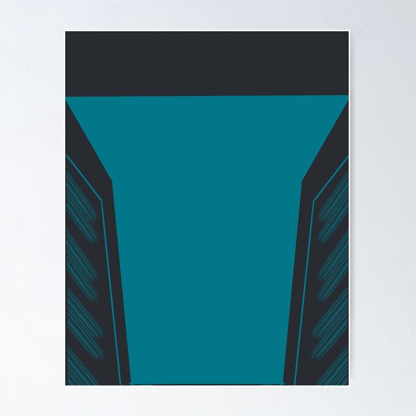 Item preview, Symmetrical Teal Green With Black Background designed and sold by PJAcreations.