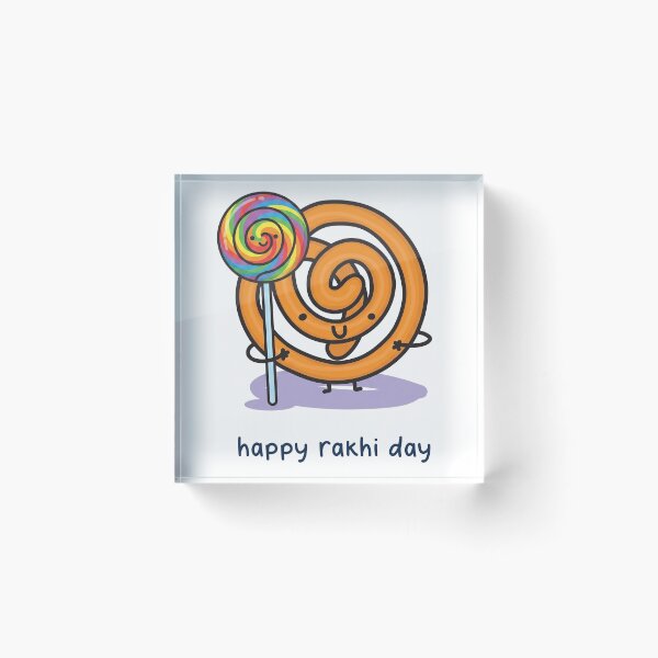 Item preview, Happy Rakhi Day, sweet mithai design. Wishing you a sweet day card designed and sold by khuship.