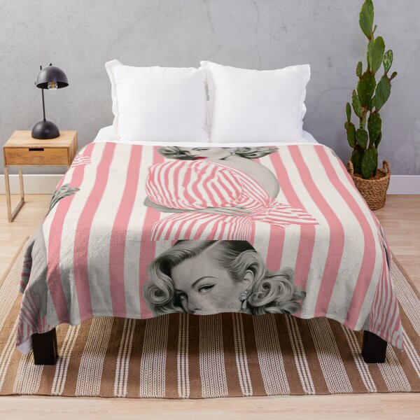 Item preview, Retro Glamour Woman Pink Stripes designed and sold by Mr Ai Shop.