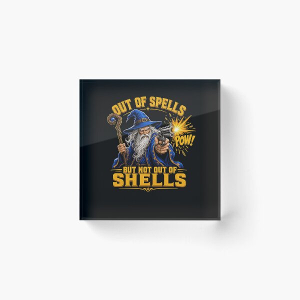 Item preview, Out Of Spells But Not Out Of Shells Funny Wizard RPG Gaming Vintage designed and sold by PensaPo2.