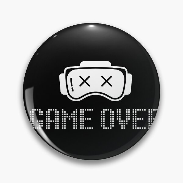 Artikelvorschau, Game Over VR-Headset Minimalistisches Gaming-Geek-Gamer-Kunst entworfen und verkauft von MsMind.