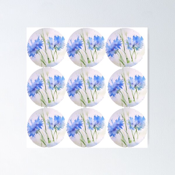 Item preview, Perdersi nel blu  circle pattern designed and sold by Wbyclaudia.