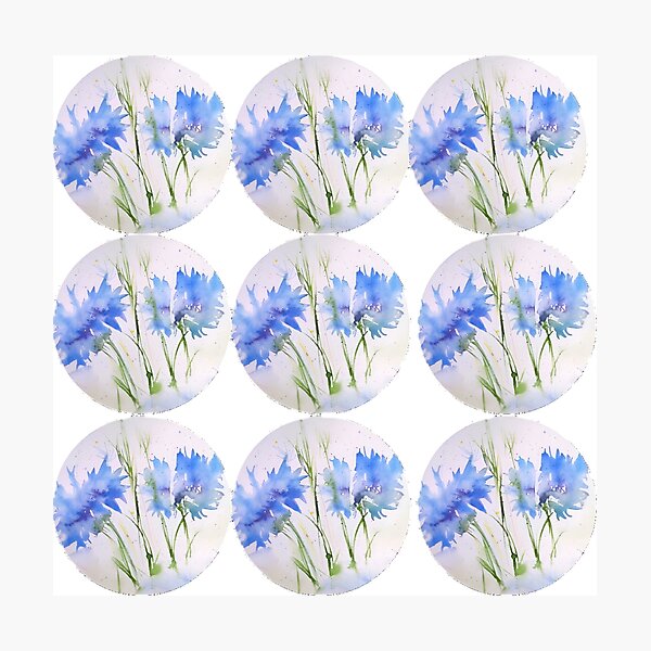 Item preview, Perdersi nel blu  circle pattern designed and sold by Wbyclaudia.