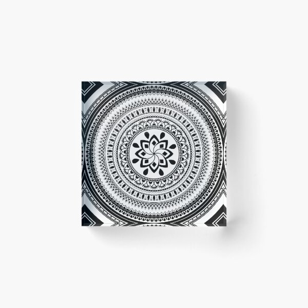 Item preview, Black Flower Mandala designed and sold by MidnightDr3am.