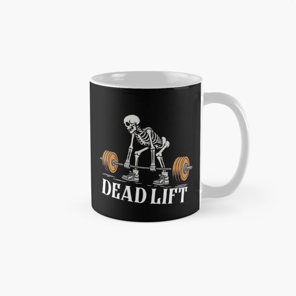 Item preview, Skeleton Dead Lift Funny Retro Powerlifting Gym Meme designed and sold by Hilal-Studio.