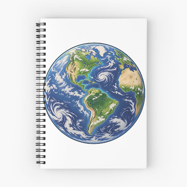 Item preview, Beautiful Earth Globe Illustration Showing Our Planet from Space designed and sold by Heyheidy13.