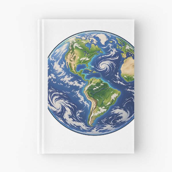 Item preview, Beautiful Earth Globe Illustration Showing Our Planet from Space designed and sold by Heyheidy13.