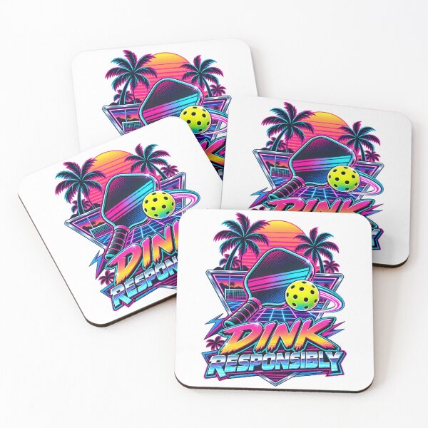 Item preview, Dink Responsibly Retro 80s Athletic Badge designed and sold by LoafLogic.