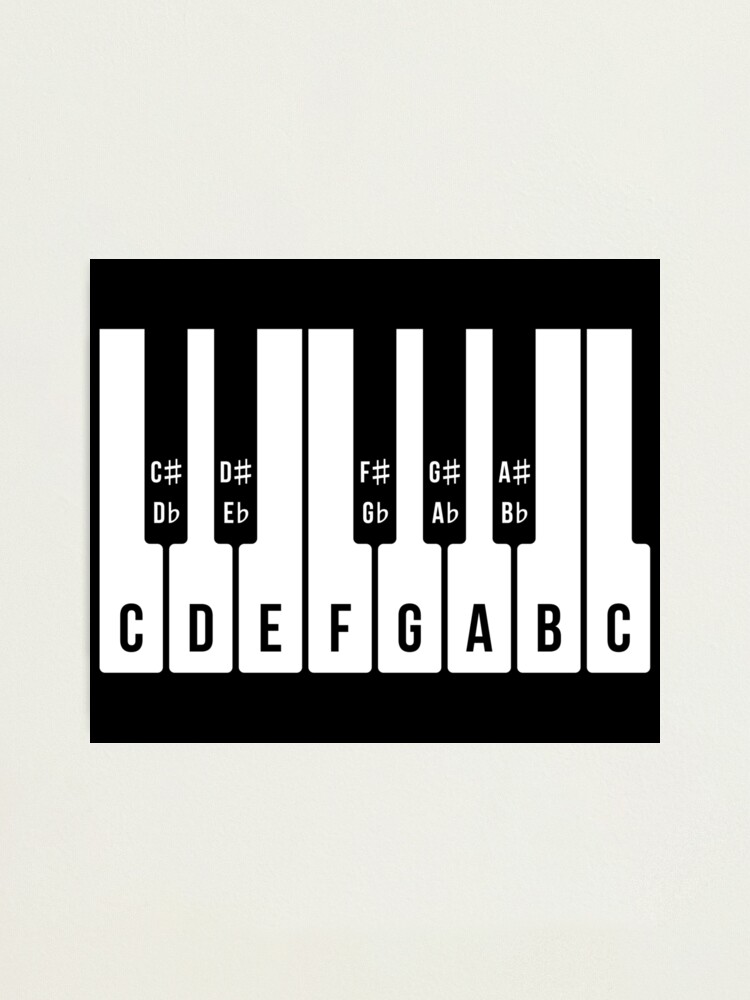 Musical Keyboard, C Major Scale (Piano / Music / 1C) Poster