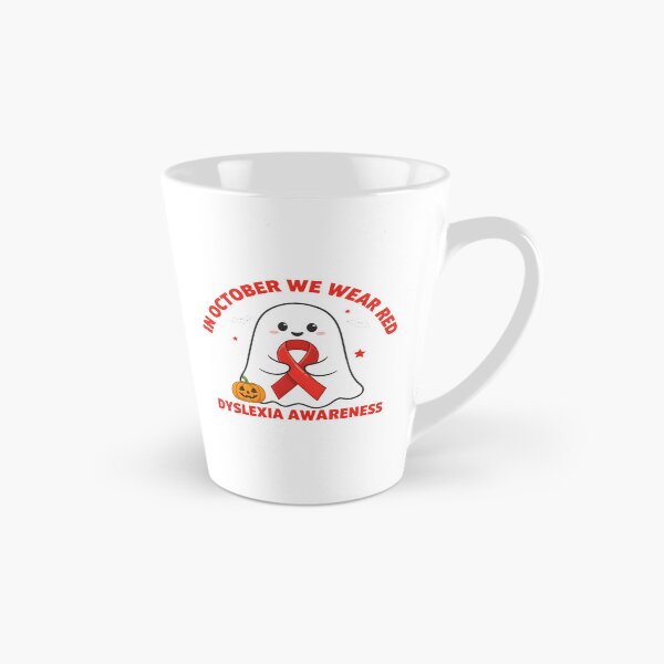 Item preview, In October We Wear Red Dyslexia Awareness Red Ribbon Halloween designed and sold by Redgiant87x.