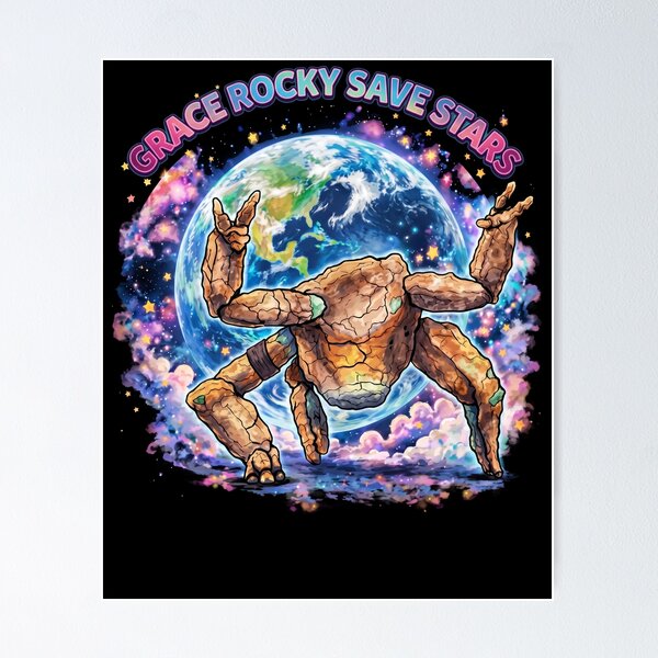 Item preview, Grace Rocky Save Stars Cosmic Turtle Fan designed and sold by RDGNR.