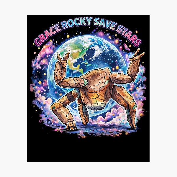 Item preview, Grace Rocky Save Stars Cosmic Turtle Fan designed and sold by RDGNR.
