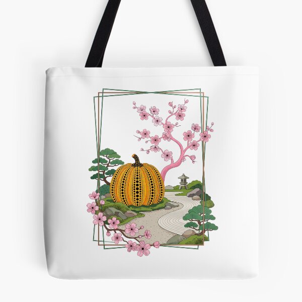 Item preview, Pumpkin and cherry Tree Pointillism Illustration designed and sold by BareCanvasCompany.
