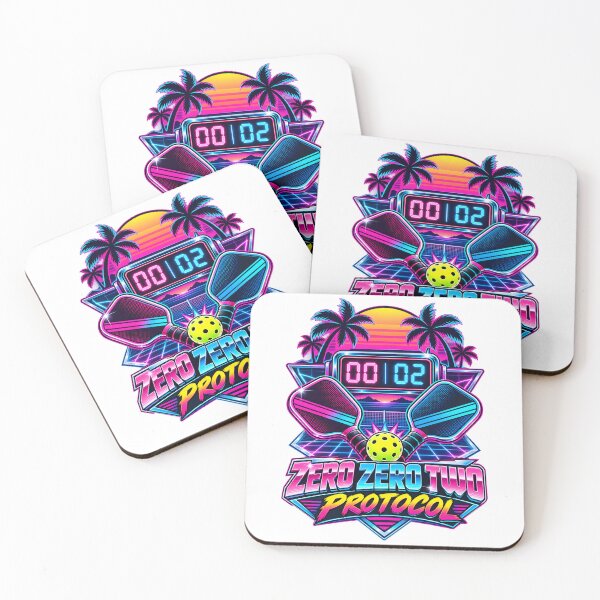 Item preview, Zero Zero Two Protocol Retro 80s Pickleball Graphic designed and sold by Win Hardy.
