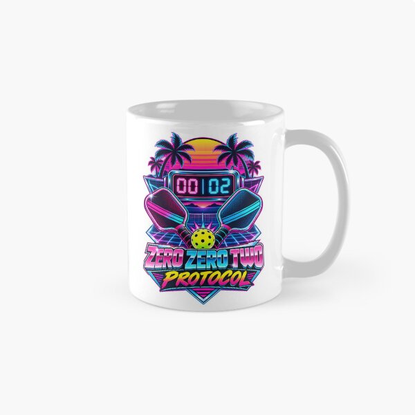 Item preview, Zero Zero Two Protocol Retro 80s Pickleball Graphic designed and sold by LoafLogic.