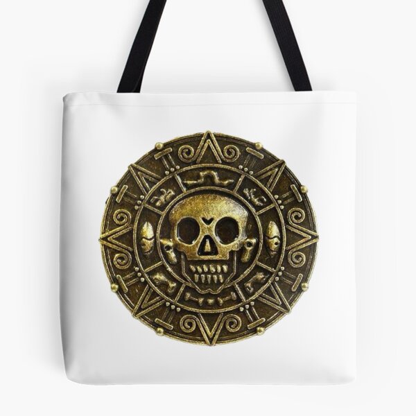 Item preview, Aztec Gold Ancient Coin Skull designed and sold by Abstract65.