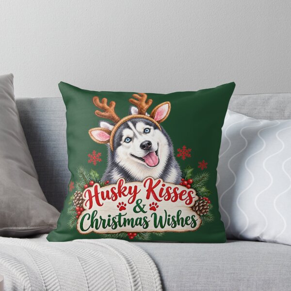 Item preview, Christmas Husky designed and sold by MoonMonkeyNbear.