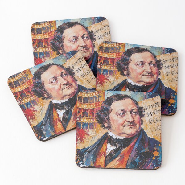 Item preview, Gioachino Rossini Painting – Portrait of the Famous Italian Composer designed and sold by GalleryKauffeld.