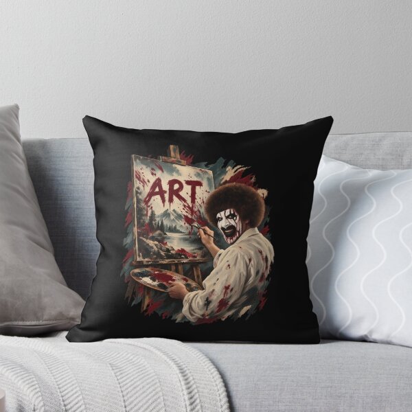 Item preview, Creepy Clown Painter Landscape Art Funny Horror Slasher Parody designed and sold by Maureendz.
