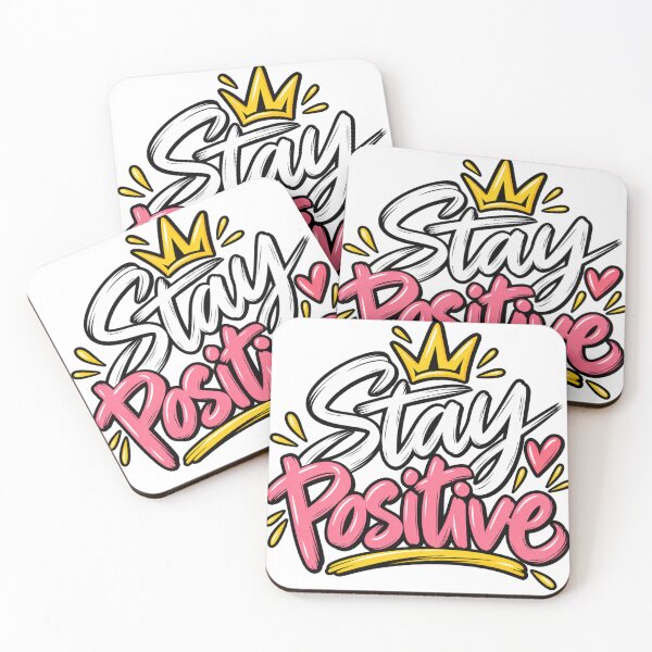 Item preview, Stay Positive – Trendy Pink Motivational Typography for Teens designed and sold by HSE1.