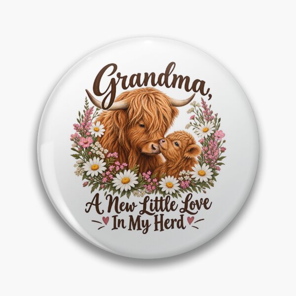 Item preview, Grandma Highland Cow and Calf A New Little Love in My Herd designed and sold by Rtcraftani.
