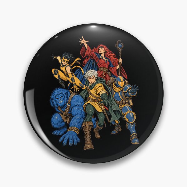 Item preview, Fantasy RPG Adventure Party Medieval Wizard Warrior Knight Vintage Art designed and sold by Maureendz.