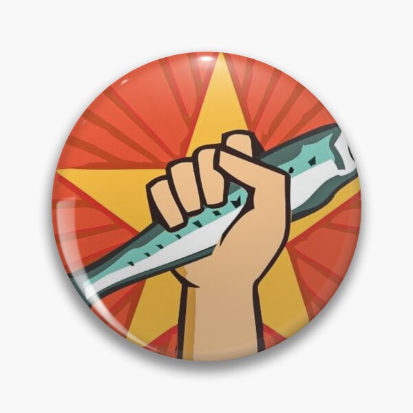 Item preview, Fish Revolution - Red Star, Blue Fish designed and sold by Art Wars.