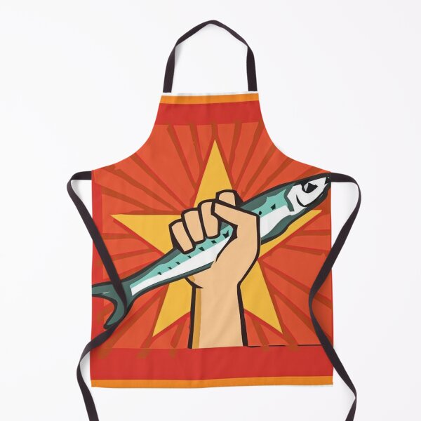 Item preview, Fish Revolution - Red Star, Blue Fish designed and sold by Art Wars.