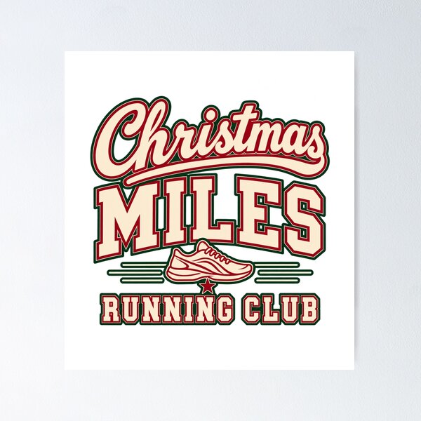 Item preview, Christmas Miles Running Club designed and sold by cybersilverhand.