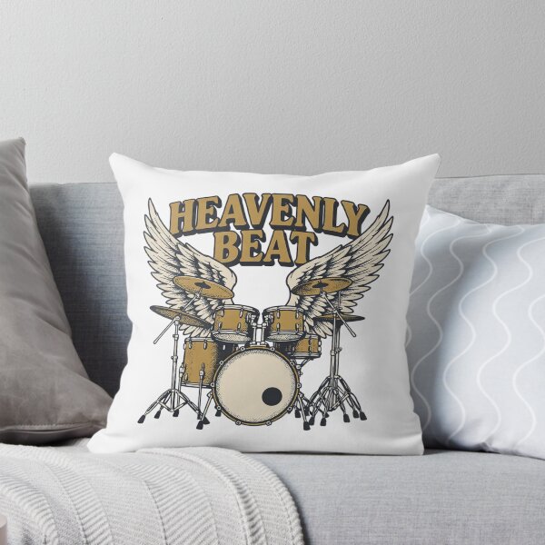 Item preview, Heavenly Beat Vintage Drum Kit Art — Rock Drummer & Angel Wings Gift designed and sold by cannsuh.