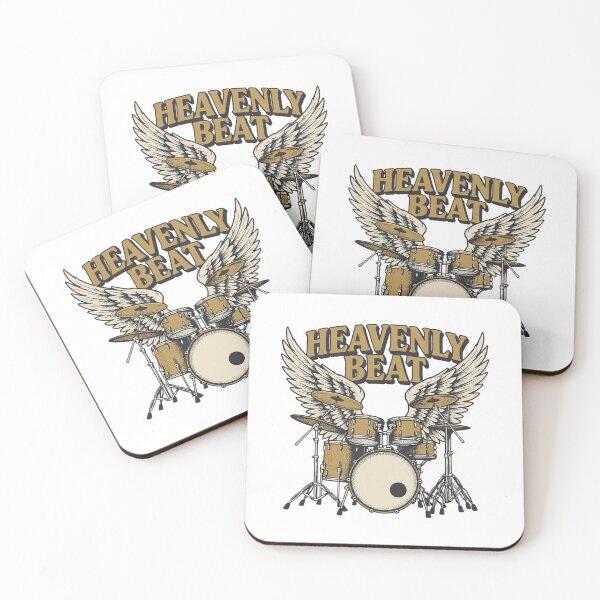 Item preview, Heavenly Beat Vintage Drum Kit Art — Rock Drummer & Angel Wings Gift designed and sold by cannsuh.