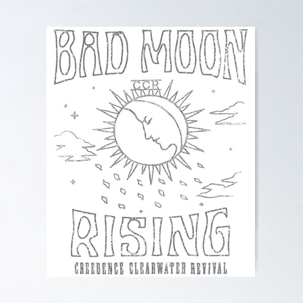 Item preview, Bad Moon Rising Creedence Clearwater Revival designed and sold by AudenCrewe.
