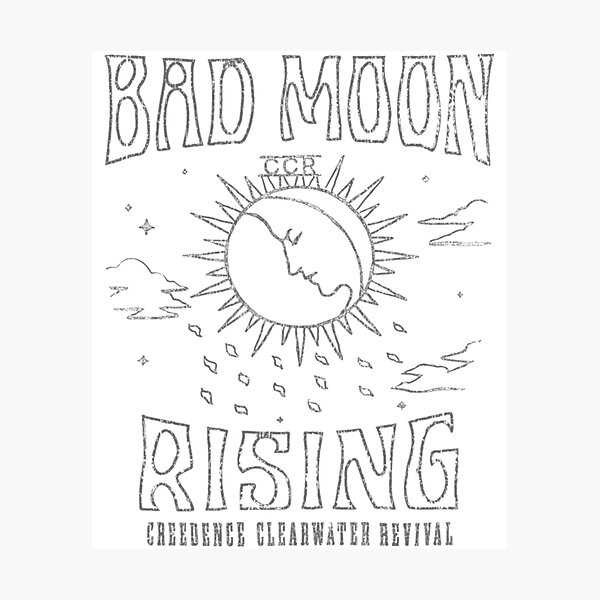 Item preview, Bad Moon Rising Creedence Clearwater Revival designed and sold by AudenCrewe.