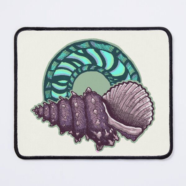 Item preview, Seashells & Waves | Vintage Ocean Art | Coastal Illustration designed and sold by Half Mess.
